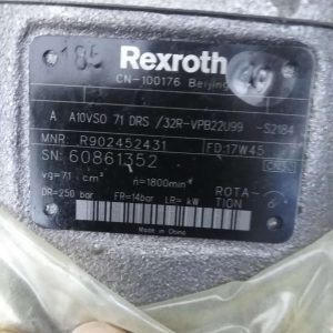 Rexroth Piston Pump R902452431 Hydraulic Pump Aa10Vso71Drs/32R-Vpb22U99-S2184