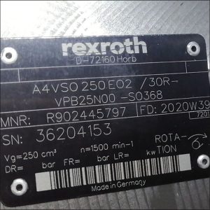 力士乐 柱塞泵 R902445797 AA4VSO250EO2/30R-VPB25N00-SO368液压