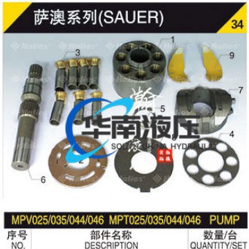 SAAO MPT025 MPV025 hydraulic plunger pump swing drive shaft cylinder block bearing bush Guangzhou repair accessories - 图片 4