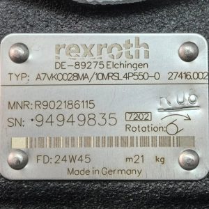 R902186115 A7VKO028MA/10MRSL4P550-0力士乐REXROTH计量泵